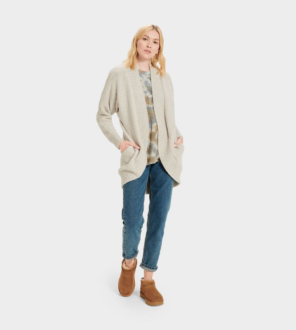 Ugg Fremont - Womens Cardigans - Beige - NZ (9281XHTCV)